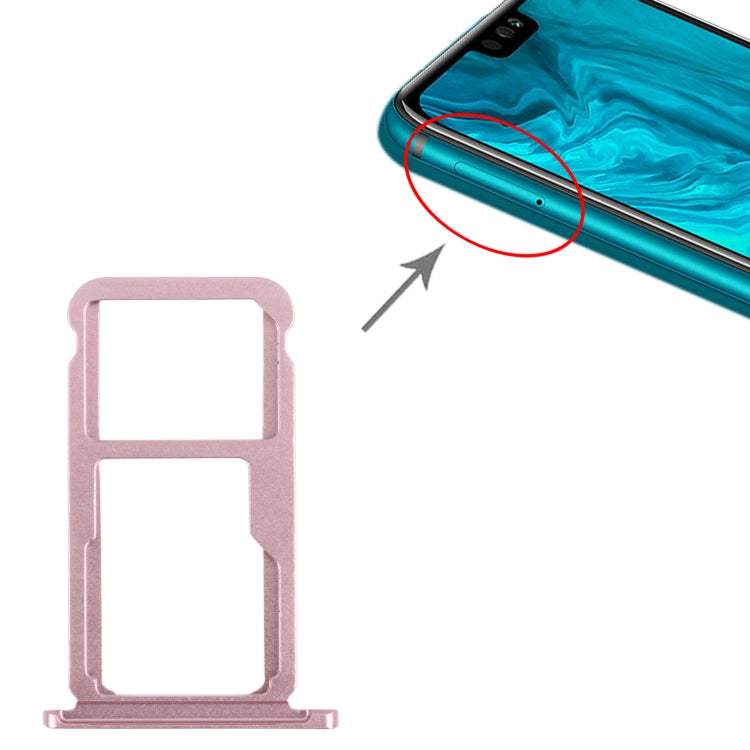 SIM Card Tray + SIM Card Tray / Micro SD Card Tray for Honor 9X Lite (Pink) by buy2fix