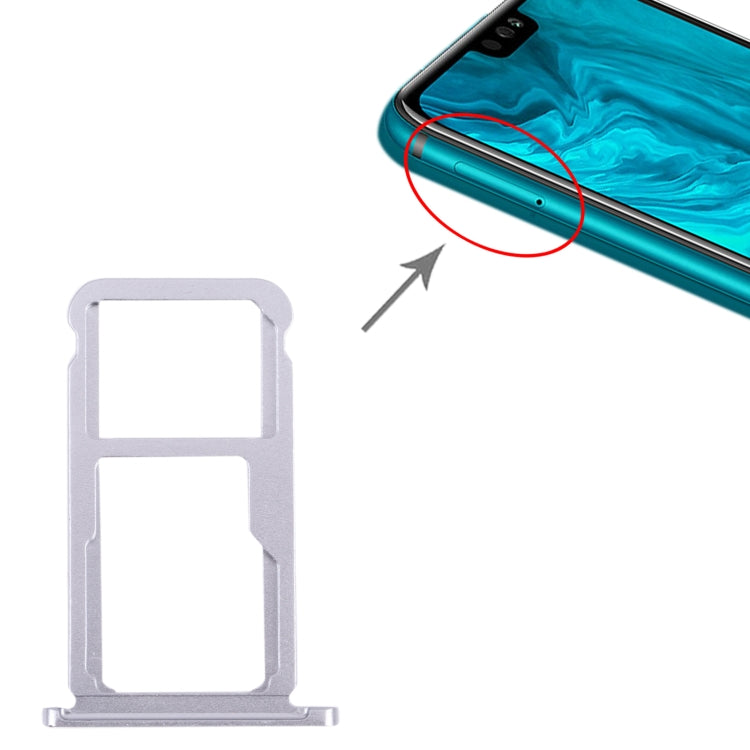 SIM Card Tray + SIM Card Tray / Micro SD Card Tray for Honor 9X Lite (Grey) by buy2fix