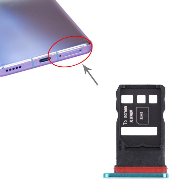 SIM Card Tray + SIM Card Tray for Honor 30 Pro+(Green) by buy2fix