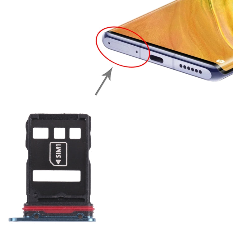 SIM Card Tray + NM Card Tray for Huawei Mate 30E Pro 5G (Green) by buy2fix