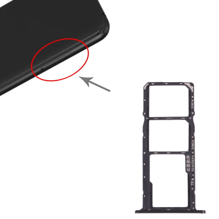 SIM Card Tray + SIM Card Tray + Micro SD Card Tray for Huawei Y5 lite (2018) (Black) by buy2fix