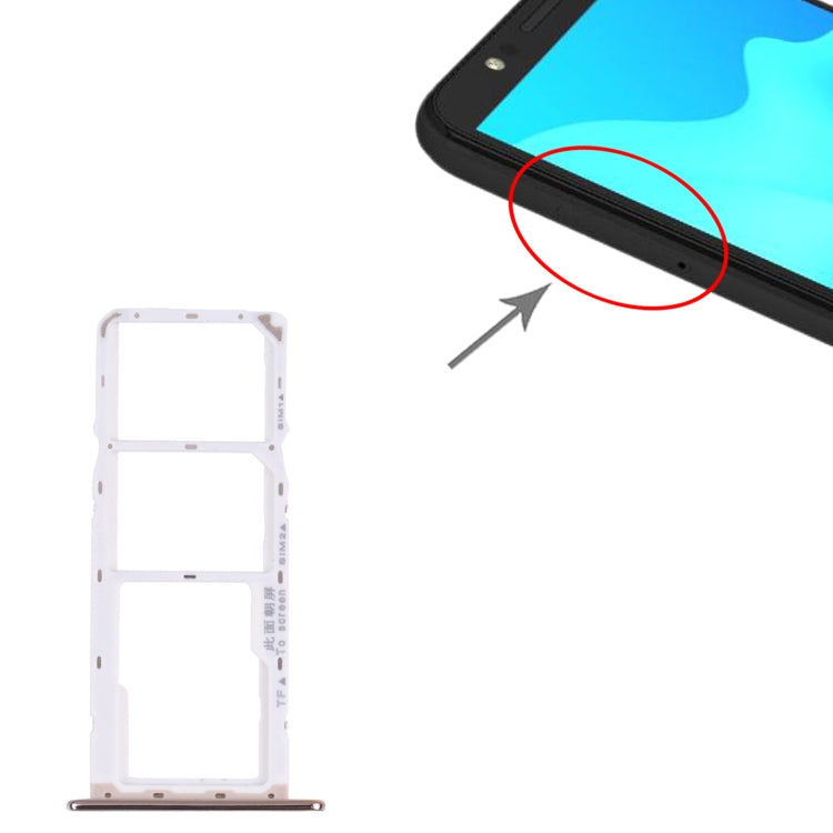 SIM Card Tray + SIM Card Tray + Micro SD Card Tray for Huawei Enjoy 8e (Silver) by buy2fix