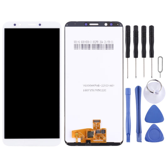 OEM LCD Screen for Huawei Y7 Pro 2018 with Digitizer Full Assembly(White) by buy2fix