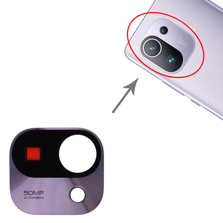 Back Camera Lens for Xiaomi Mi 11 Pro M2102K1AC (Purple) by buy2fix