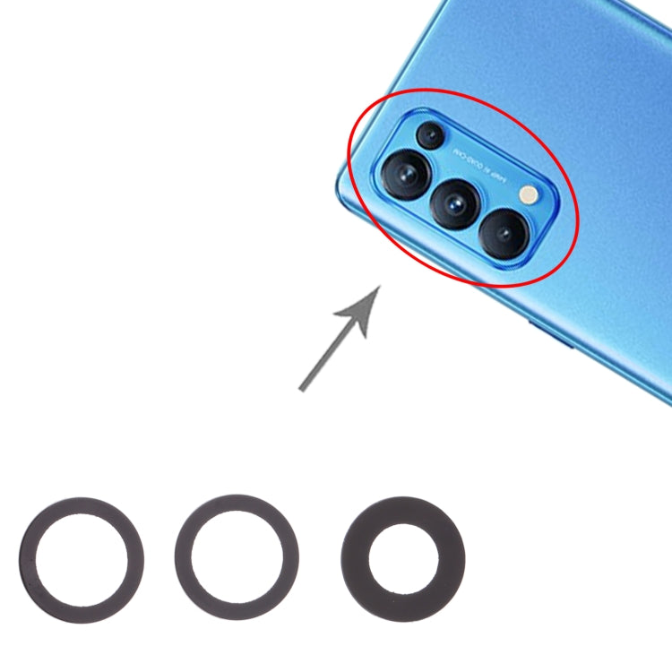 For OPPO Reno5 Pro 5G / Reno6 Pro 5G 10pcs Back Camera Lens by buy2fix