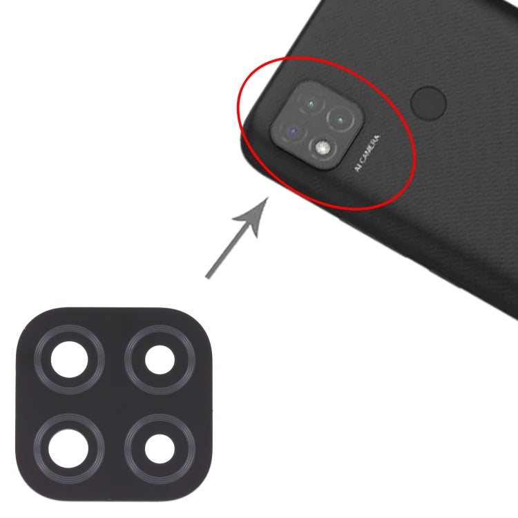 10 PCS Back Camera Lens for Xiaomi Redmi 9C / Redmi 9 (India) / Redmi 9C NFC / Poco C3 by buy2fix
