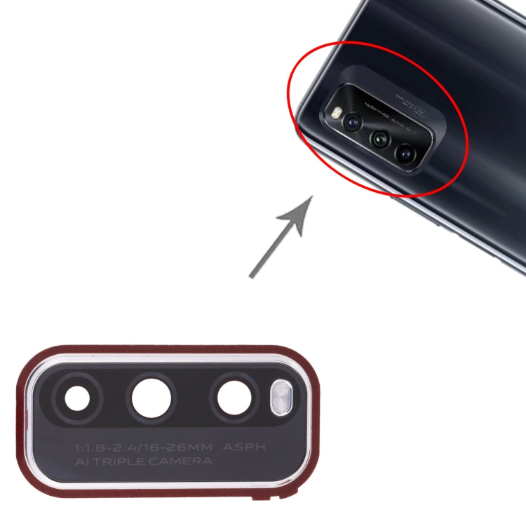 For Vivo iQOO Neo5 Lite Back Camera Lens Frame (Silver) by buy2fix