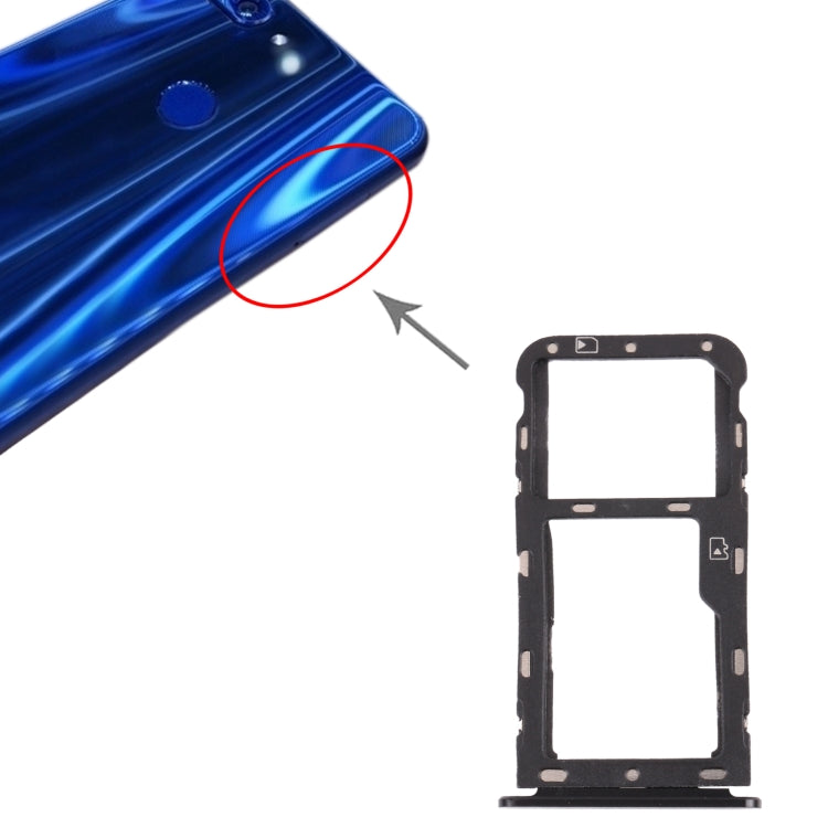 SIM Card Tray + Micro SD Card Tray for ZTE Blade V9 (Grey) by buy2fix