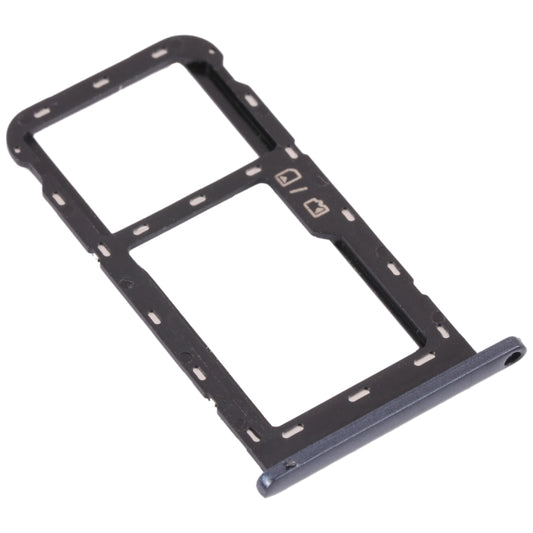 SIM Card Tray + Micro SD Card Tray for ZTE Blade A51 (Black) by buy2fix