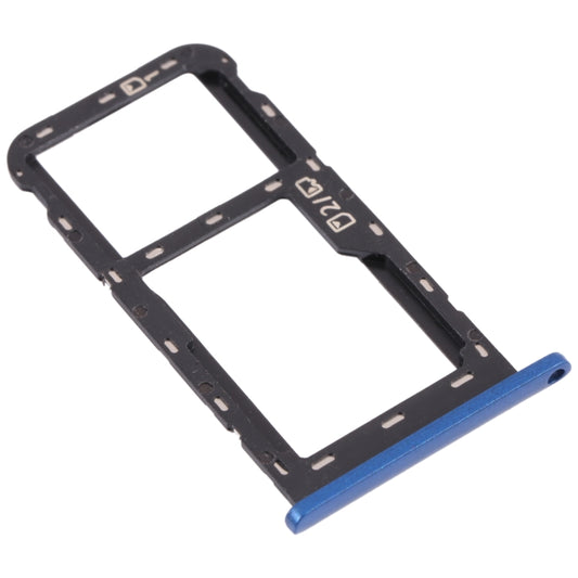 SIM Card Tray + Micro SD Card Tray for ZTE Blade A51 (Blue) by buy2fix