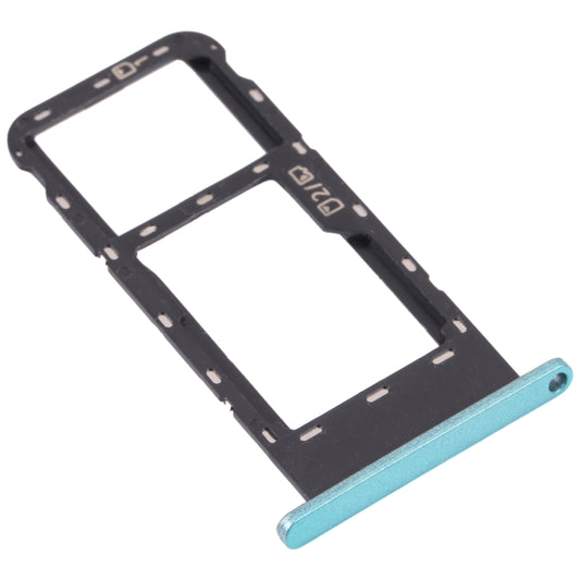 SIM Card Tray + Micro SD Card Tray for ZTE Blade V2020 Smart (Frosted green) by buy2fix