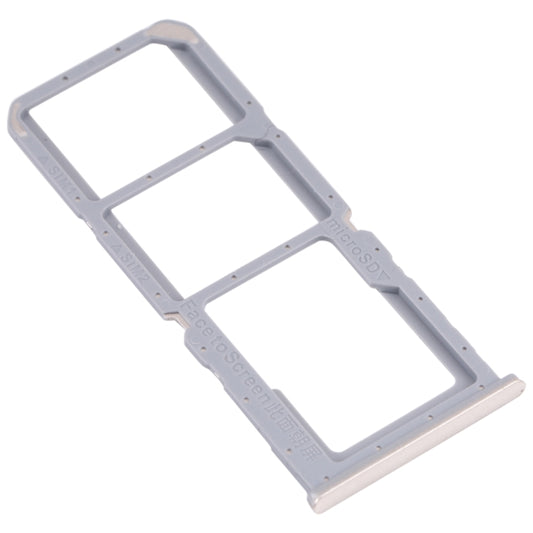 For OPPO A54S CPH2273 SIM Card Tray + SIM Card Tray + Micro SD Card Tray (Gold) by buy2fix