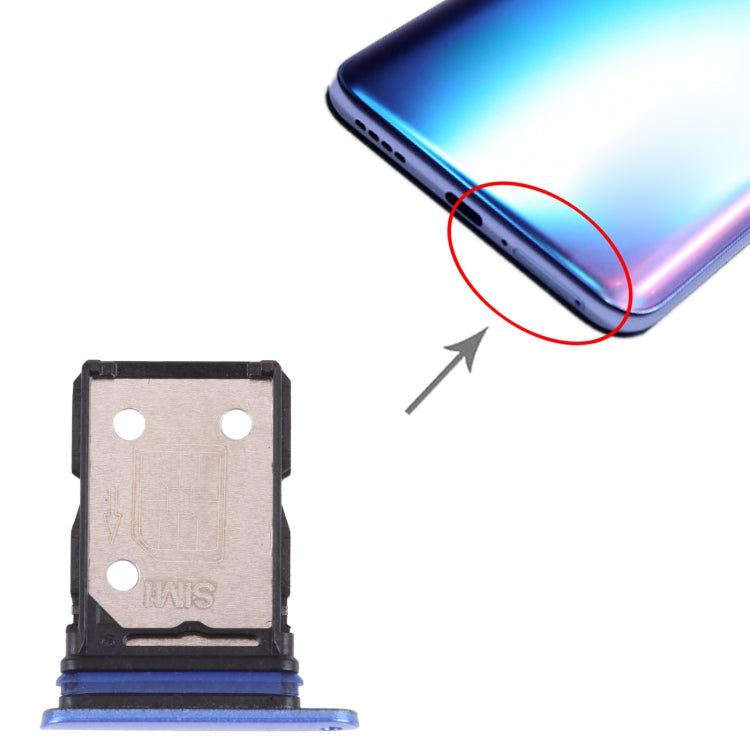 For OPPO Realme X7 RMX2176 SIM Card Tray + SIM Card Tray (Blue) by buy2fix