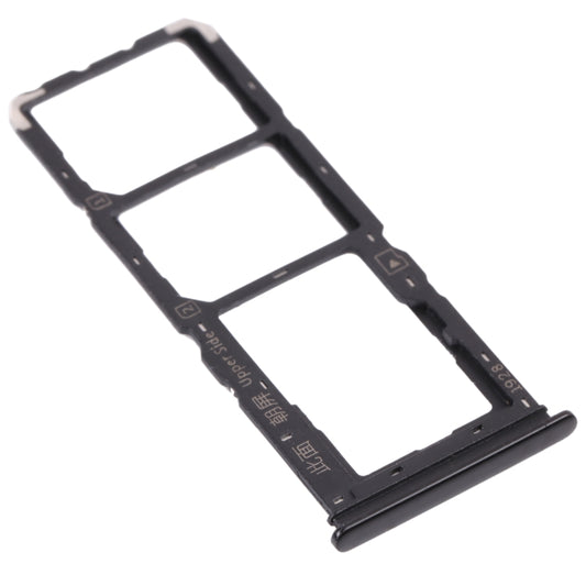For vivo Y11s V2028 SIM Card Tray + SIM Card Tray + Micro SD Card Tray (Black) by buy2fix