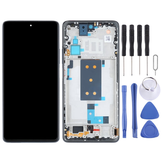 Original OLED LCD Screen for Xiaomi Mi 11T / 11T Pro Digitizer Full Assembly with Frame(Black) by buy2fix