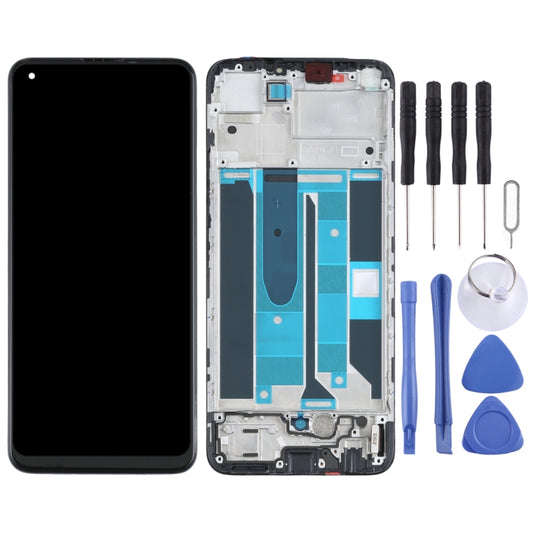Original LCD Screen and Digitizer Full Assembly with Frame for OPPO Realme 8 4G by buy2fix