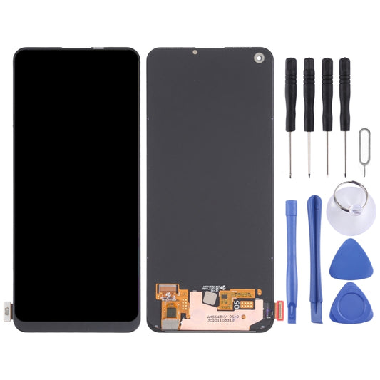 Original Super AMOLED Material LCD Screen and Digitizer Full Assembly for OPPO Realme 8 by buy2fix