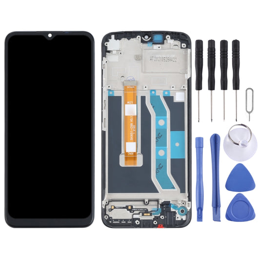 Original LCD Screen and Digitizer Full Assembly with Frame for OPPO Realme C21Y / Realme C25Y by buy2fix