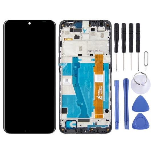 LCD Screen and Digitizer Full Assembly with Frame for Alcatel 3 / 3L 2019 OT-5053 5053K(Black) by buy2fix