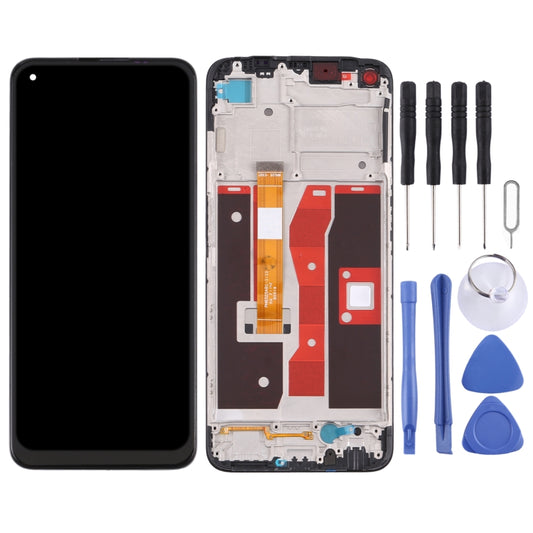 LCD Screen and Digitizer Full Assembly with Frame for OPPO A54 4G/A55 4G CPH2325 CPH2239 by buy2fix