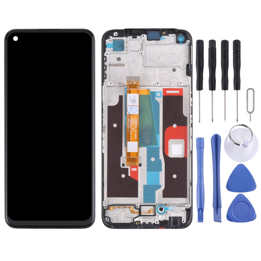 LCD Screen and Digitizer Full Assembly with Frame for OPPO Realme 8i RMX3151(Black) by buy2fix