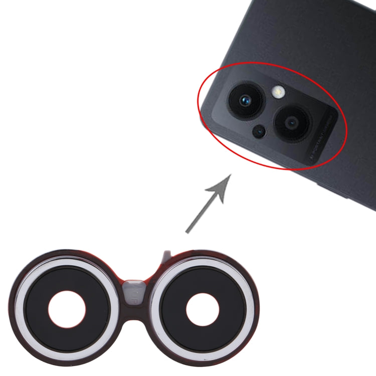 For OPPO Reno8 Lite 5G Original Camera Lens Cover (Silver) by buy2fix