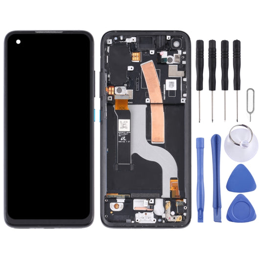 Original AMOLED LCD Screen for Asus Zenfone 8 ZS590KS Digitizer Full Assembly with Frame(Black) by buy2fix