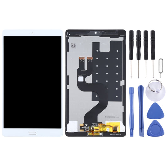 Original LCD Screen for Huawei MediaPad M3 8.4 BTV-W09/BTV-DL09 Digitizer Full Assembly with Fingerprint (White) by buy2fix
