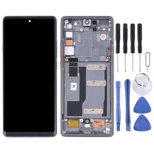 Original LCD Screen for TCL 20 Pro 5G T810H Digitizer Full Assembly with Frame (Black) by buy2fix