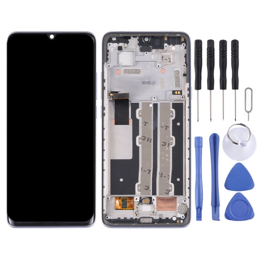 Original LCD Screen for TCL 10 Plus Digitizer Full Assembly with Frame (Purple) by buy2fix