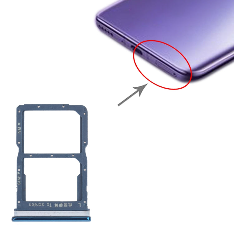 SIM Card Tray + NM Card Tray for Honor 30i (Green) by buy2fix