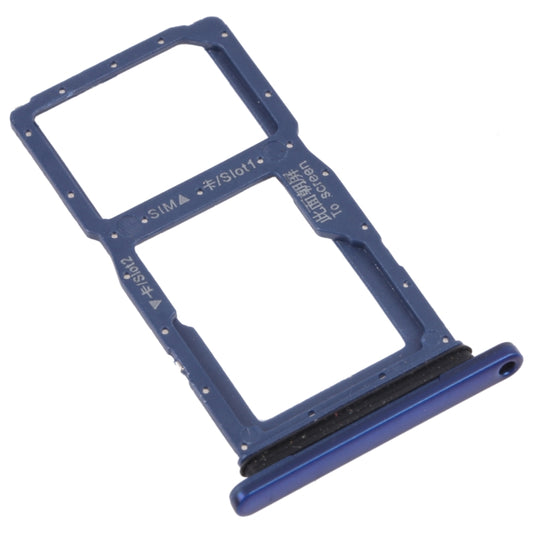 SIM Card Tray + SIM Card Tray / Micro SD Card Tray for Honor 9X (Blue) by buy2fix