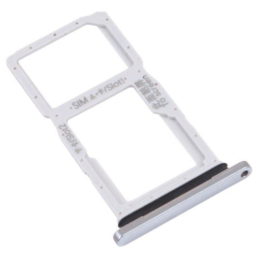 SIM Card Tray + SIM Card Tray / Micro SD Card Tray for Honor 9X (Silver) by buy2fix
