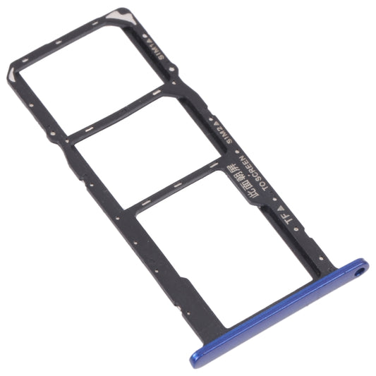 SIM Card Tray + SIM Card Tray + Micro SD Card Tray for Honor Play 8(Blue) by buy2fix