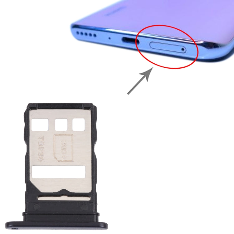 SIM Card Tray + SIM/NM Card Tray for Huawei Y9a (Blue) by buy2fix