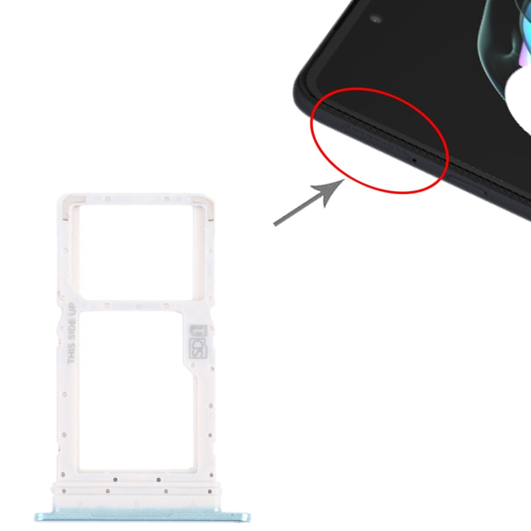 SIM Card Tray + Micro SD Card Tray for Motorola Edge 20 Lite (Green) by buy2fix