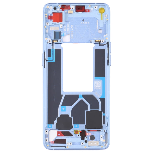 For OPPO Reno7 5G China PFJM10 Original Front Housing LCD Frame Bezel Plate (Blue) by buy2fix