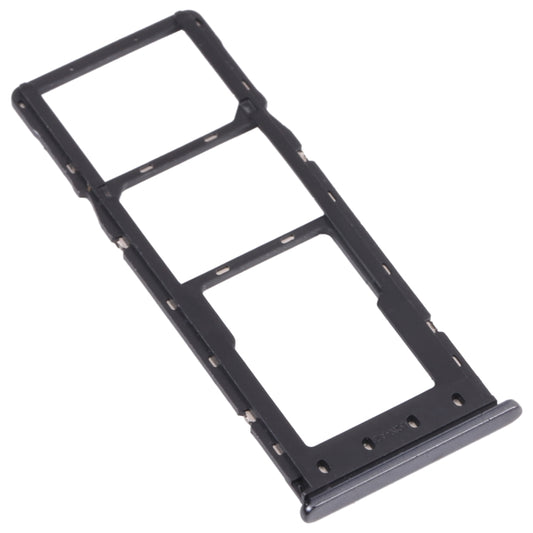 For Infinix Note 7 X690B X690 SIM Card Tray + SIM Card Tray + Micro SD Card Tray (Black) by buy2fix