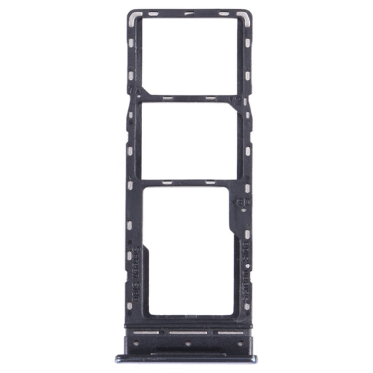 For Infinix Note 10 Pro/Note 10 Pro NFC X695 SIM Card Tray + SIM Card Tray + Micro SD Card Tray (Black) by buy2fix