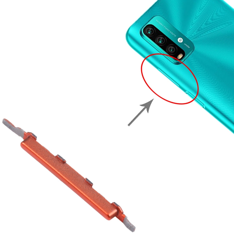Volume Control Button for Xiaomi Redmi Note 9 4G/Redmi 9T/Redmi 9 Power (Orange) by buy2fix