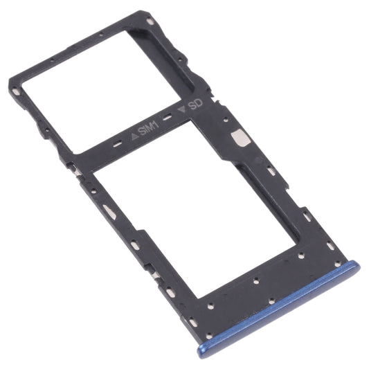 SIM Card Tray + Micro SD Card Tray for TCL Plex T780H(Blue) by buy2fix