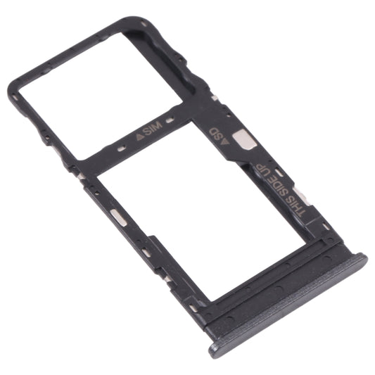 Original SIM Card Tray + Micro SD Card Tray for TCL 10L/10 Lite T770H T770B(Black) by buy2fix