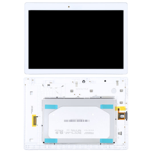 OEM LCD Screen for Lenovo Tab 2 A10-30 YT3-X30 Digitizer Full Assembly with Frame (White) by buy2fix