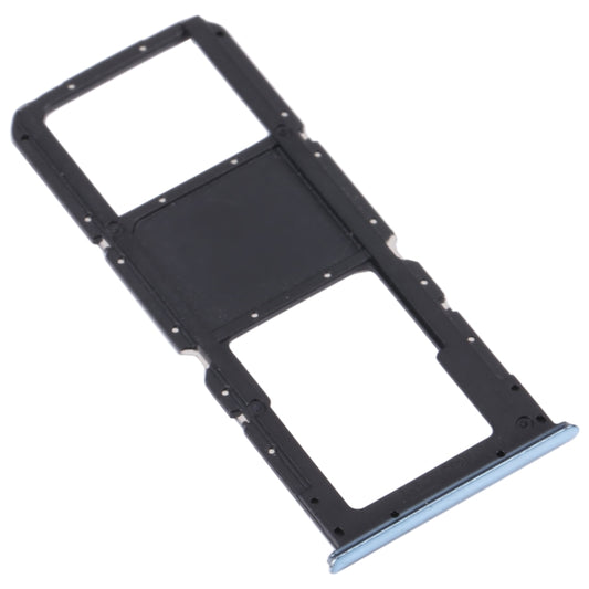 For OnePlus Nord N200 5G DE2118 / DE2117 SIM Card Tray + Micro SD Card Tray (Blue) by buy2fix