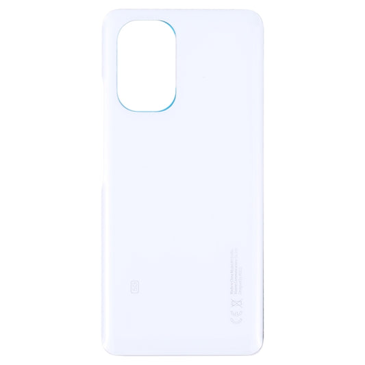 Glass Battery Back Cover for Xiaomi Poco F3(White) by buy2fix
