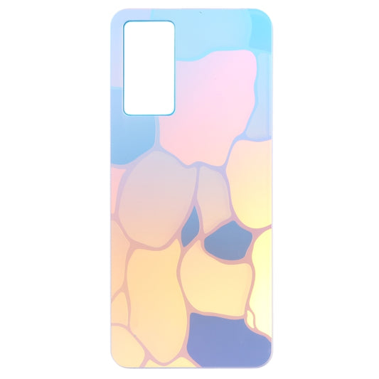 For vivo Y75 4G 2022/V23e Glass Battery Back Cover (Blue) by buy2fix