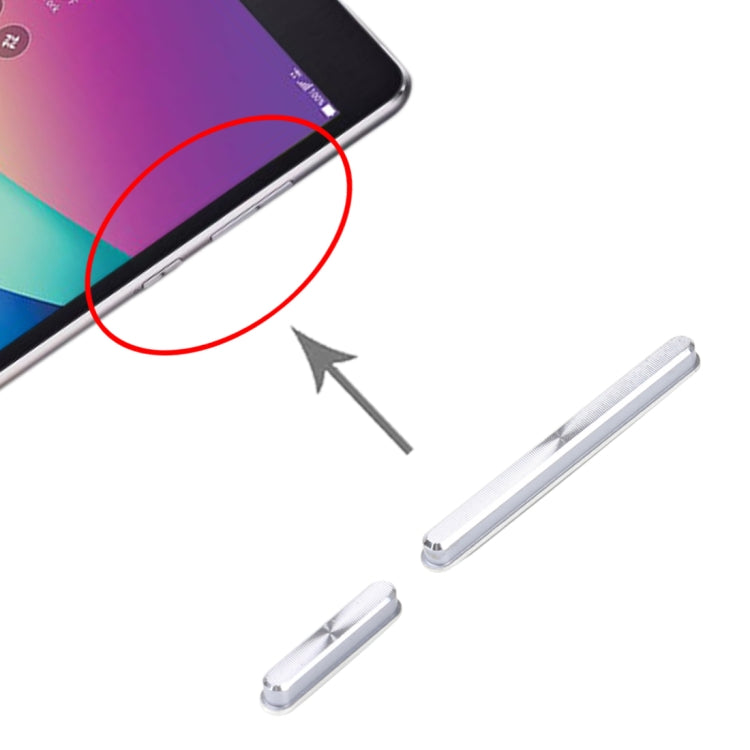 For Asus ZenPad Z8s ZT582KL P00J Original Power Button and Volume Control Button(Silver) by buy2fix