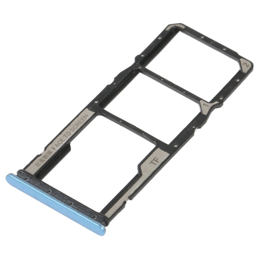 SIM Card Tray + SIM Card Tray + Micro SD Card Tray For Xiaomi Redmi 10C/Redmi 10 India/Poco C40(Blue) by buy2fix