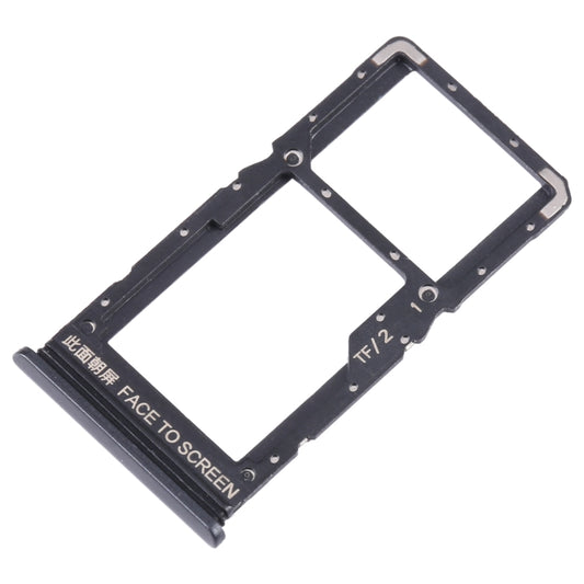 For Xiaomi Redmi Note 11SE SIM Card Tray + SIM Card Tray + Micro SD Card Tray (Black) by buy2fix
