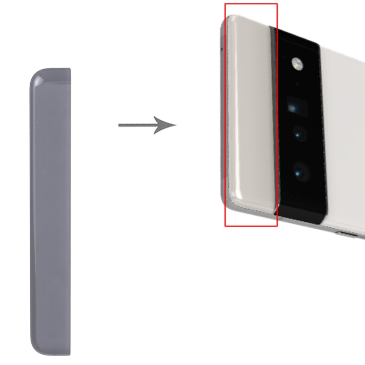 Front Upper Top Back Cover for Google Pixel 6a (Black) by buy2fix